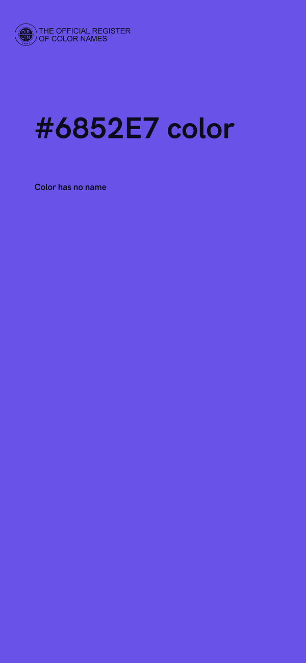 #6852E7 color image