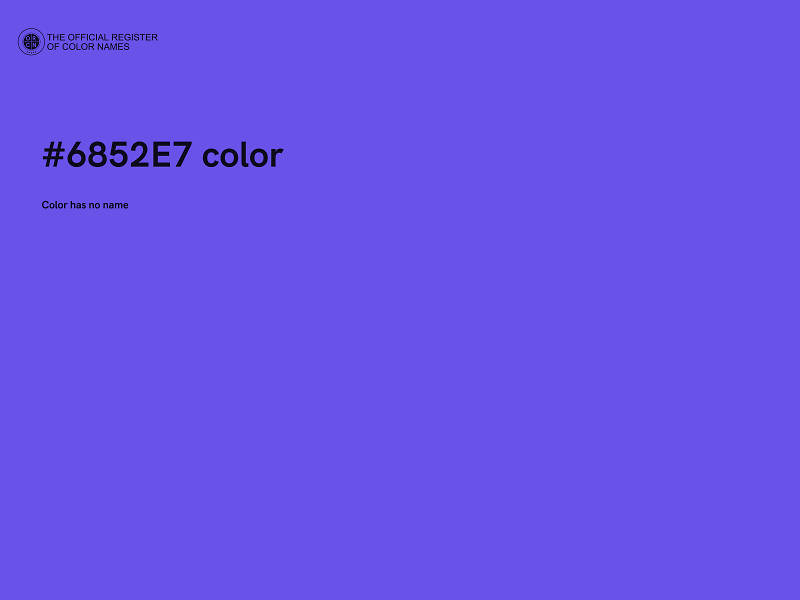 #6852E7 color image