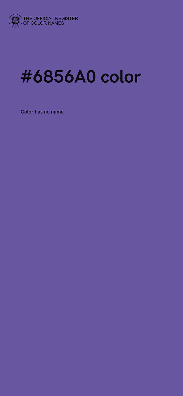 #6856A0 color image