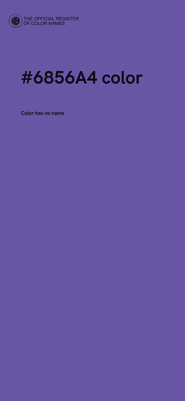 #6856A4 color image