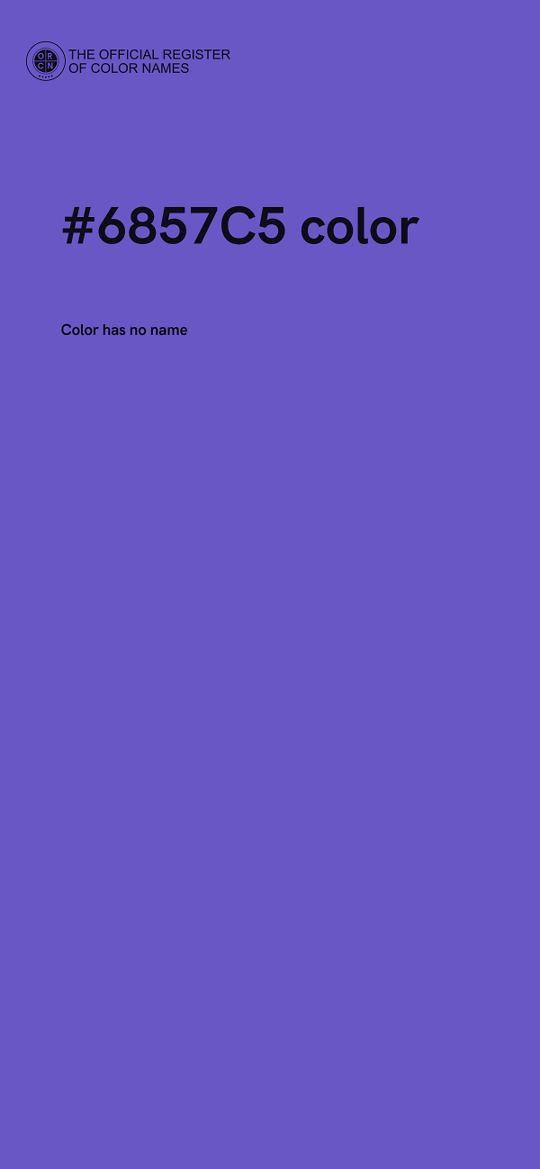 #6857C5 color image