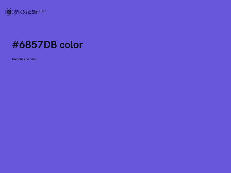 #6857DB color image