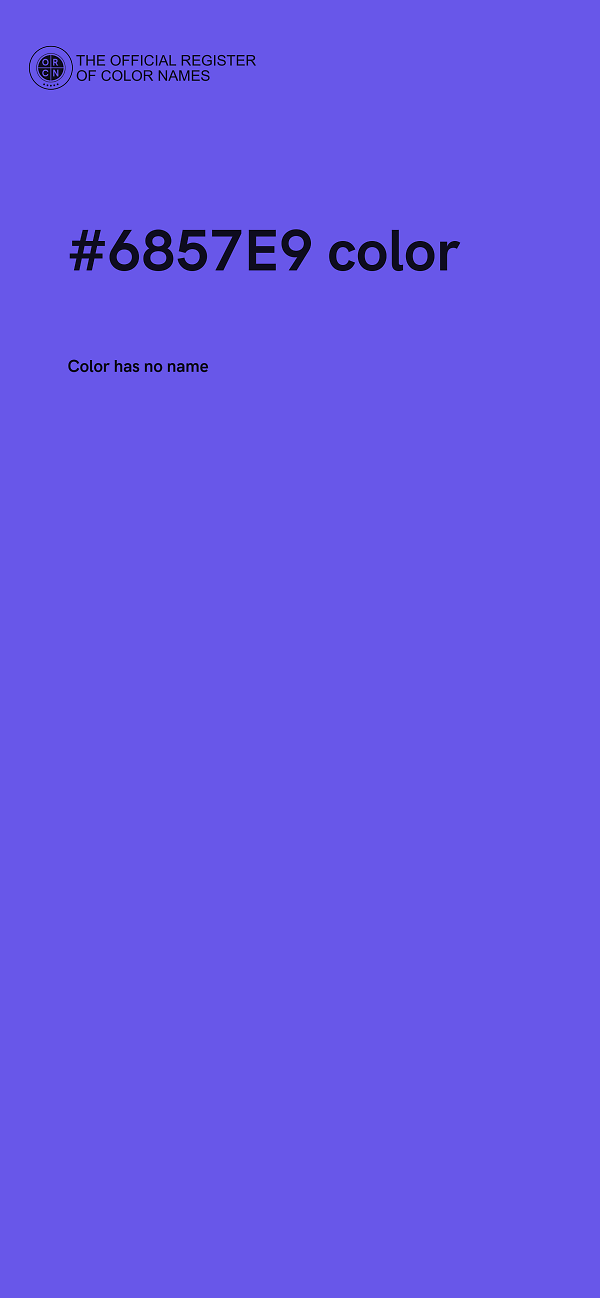 #6857E9 color image