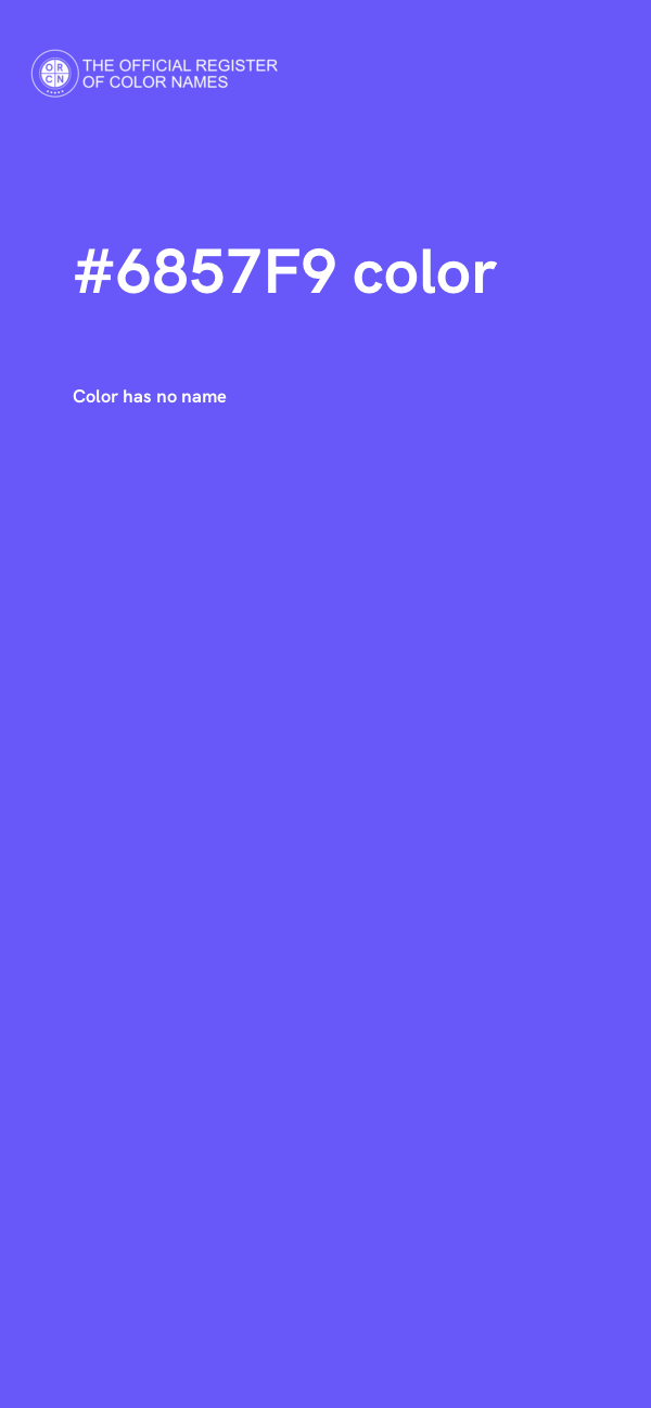 #6857F9 color image