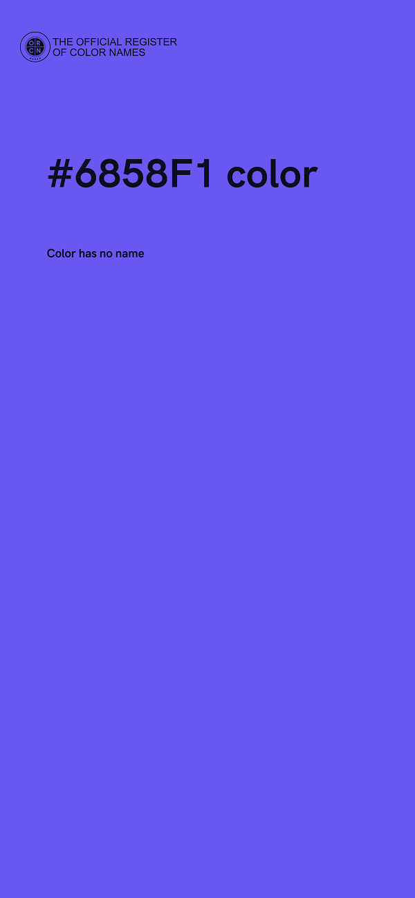 #6858F1 color image