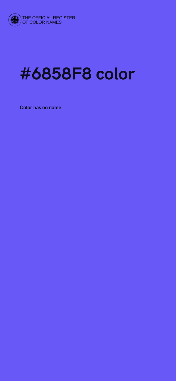 #6858F8 color image