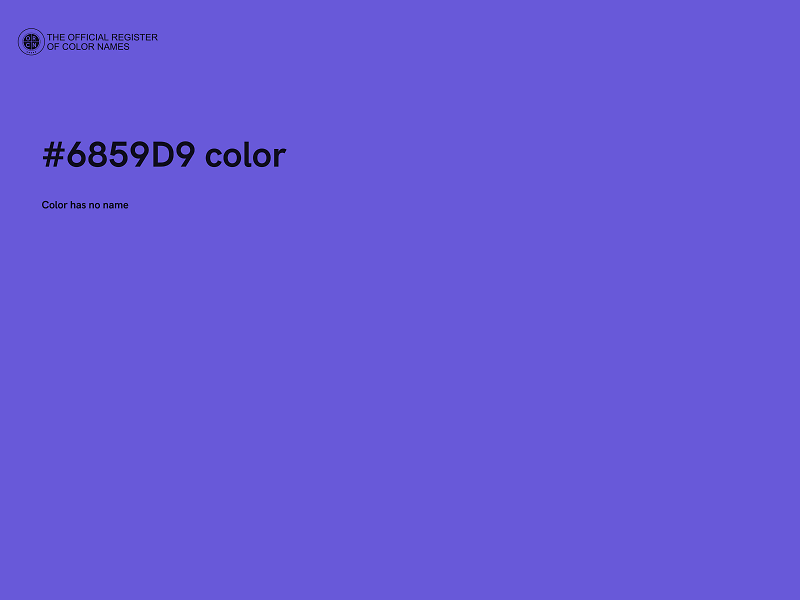 #6859D9 color image