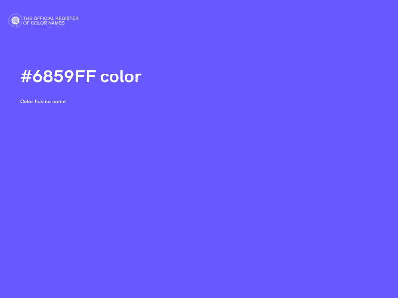 #6859FF color image