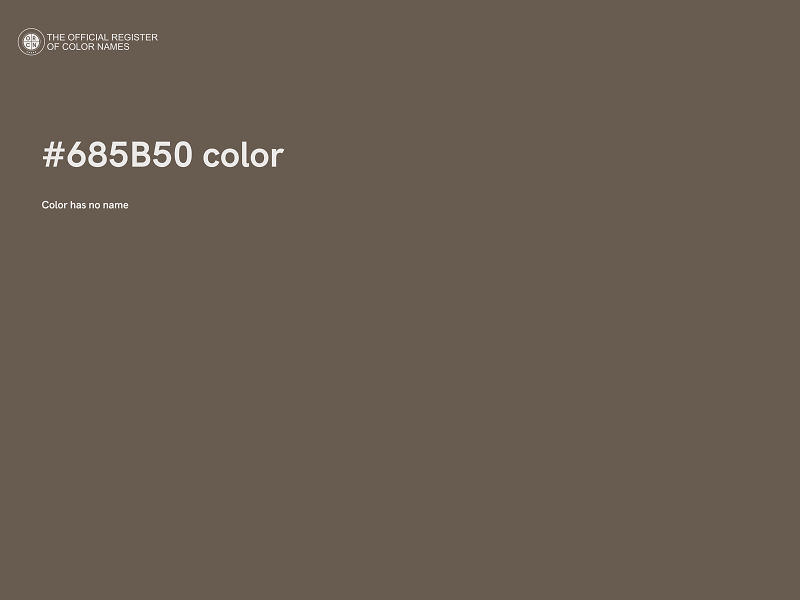 #685B50 color image