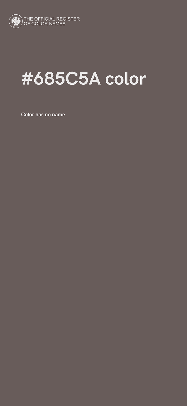 #685C5A color image