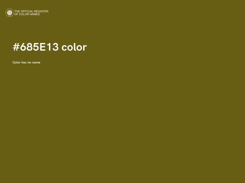 #685E13 color image