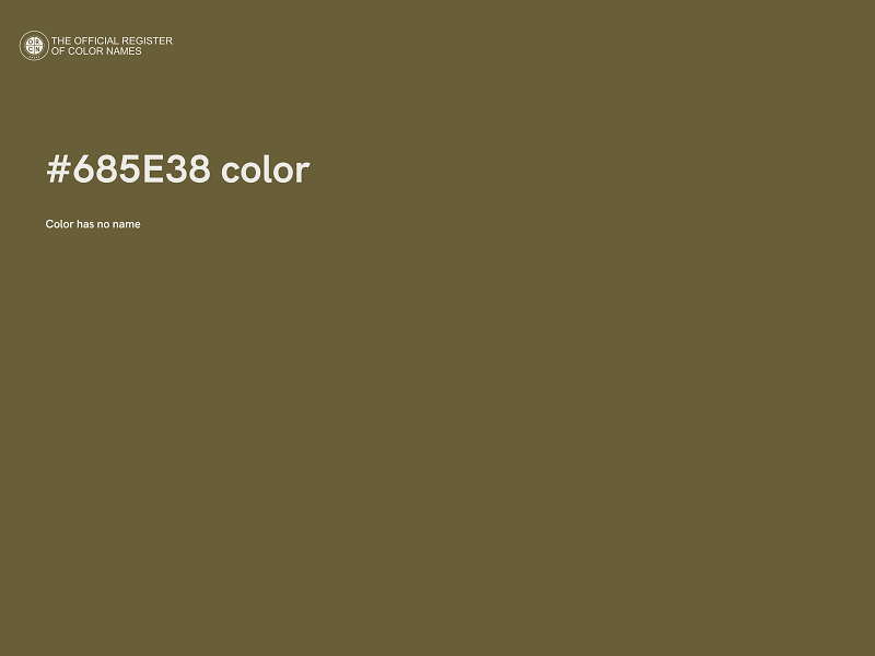#685E38 color image