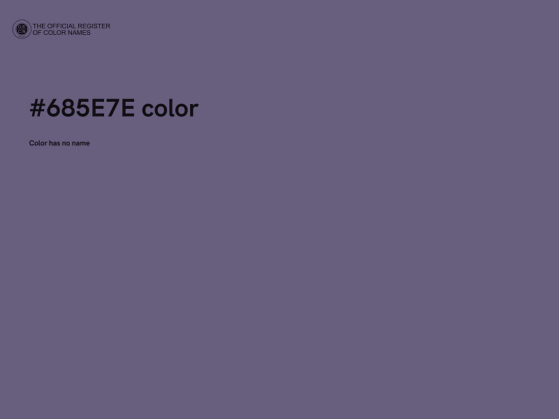 #685E7E color image
