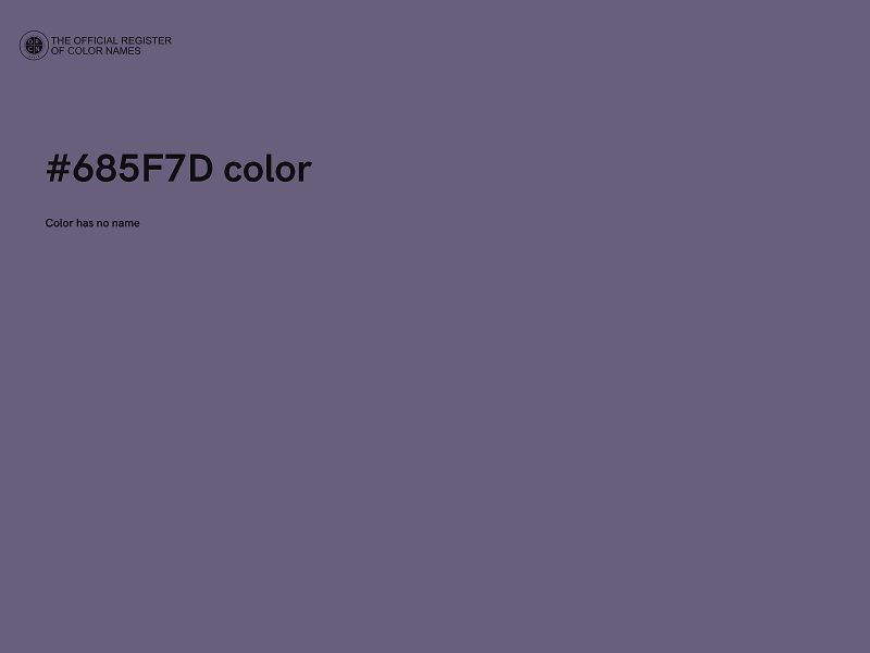 #685F7D color image