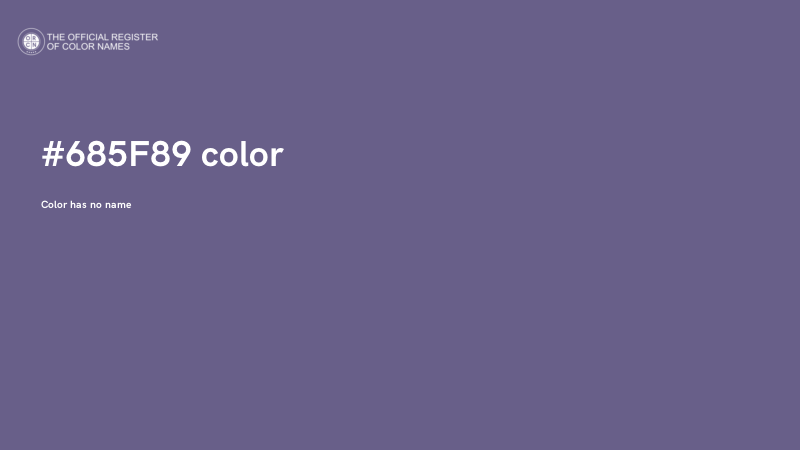 #685F89 color image