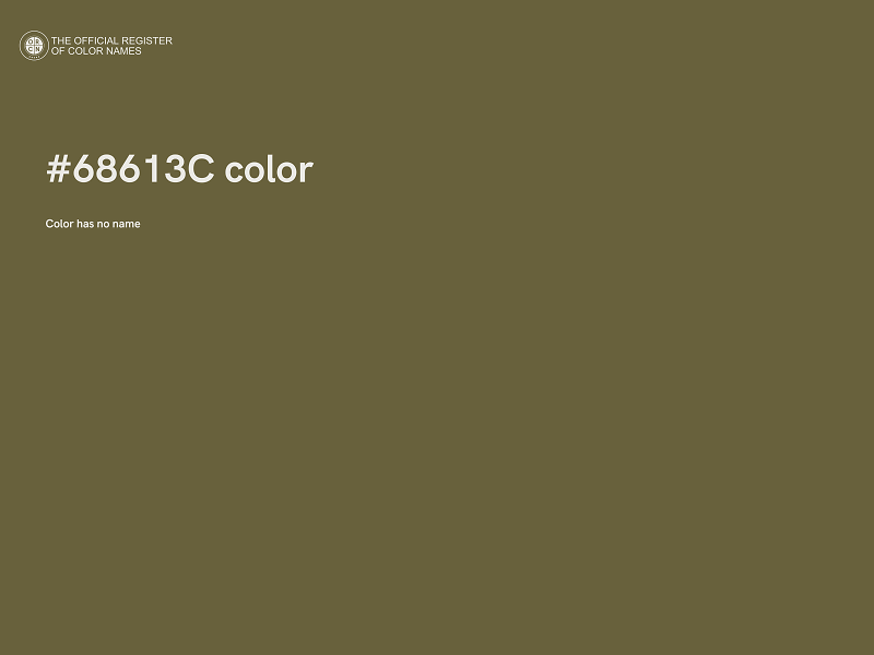 #68613C color image