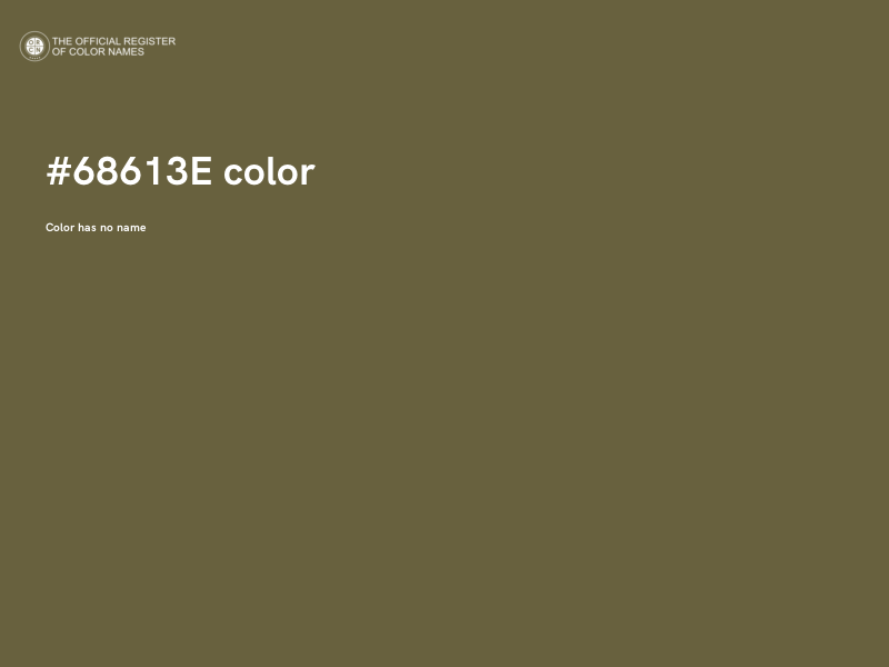 #68613E color image