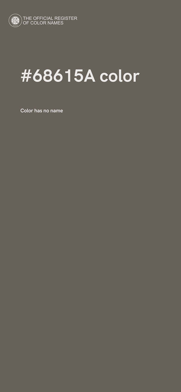 #68615A color image