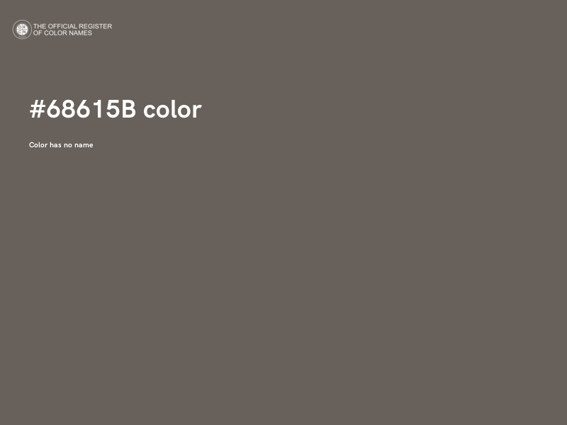 #68615B color image