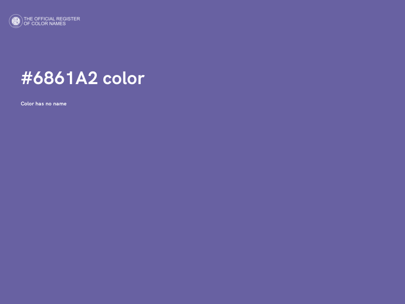 #6861A2 color image