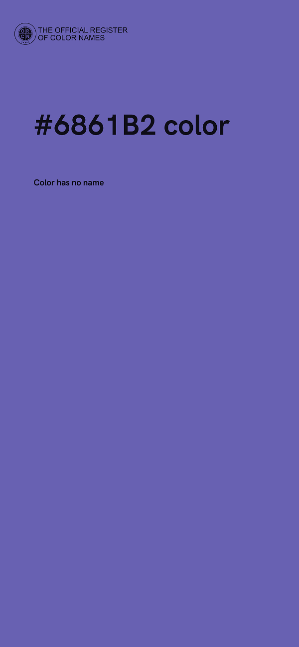 #6861B2 color image