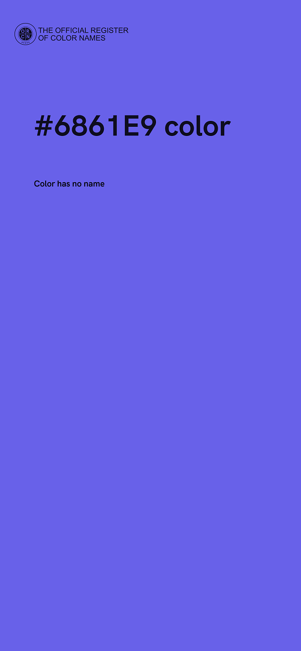 #6861E9 color image