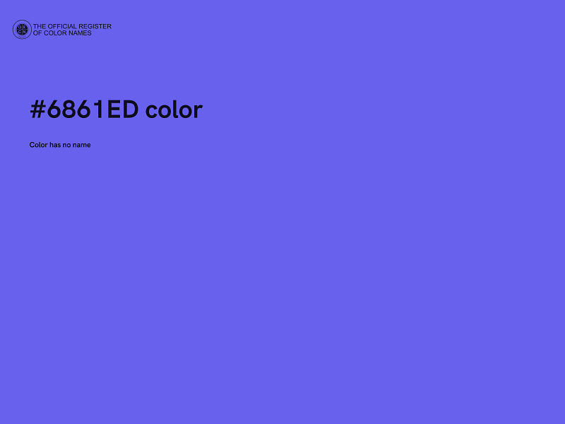 #6861ED color image