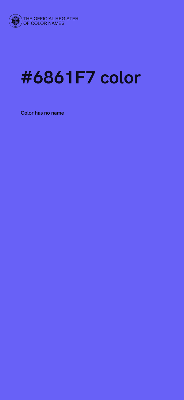 #6861F7 color image
