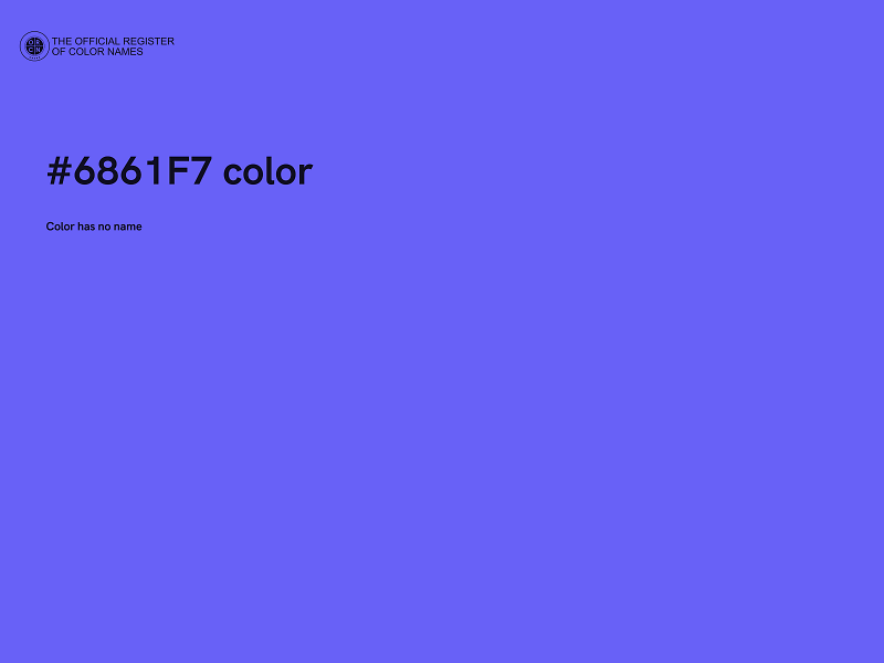 #6861F7 color image