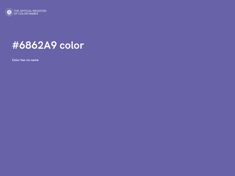 #6862A9 color image