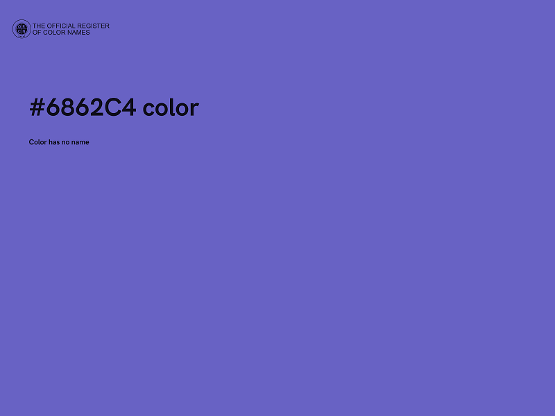 #6862C4 color image
