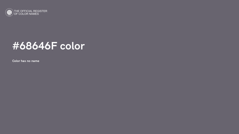 #68646F color image