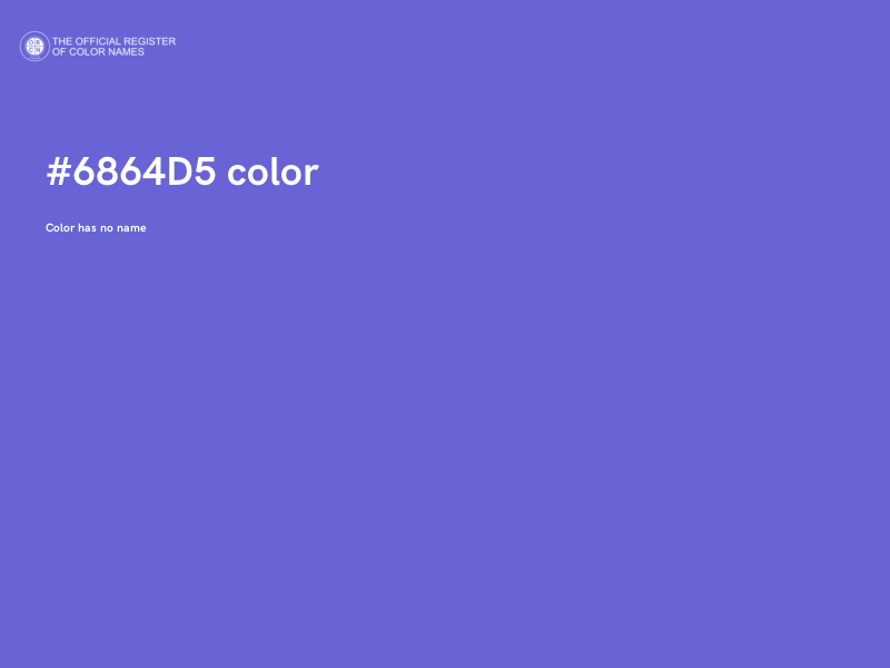 #6864D5 color image