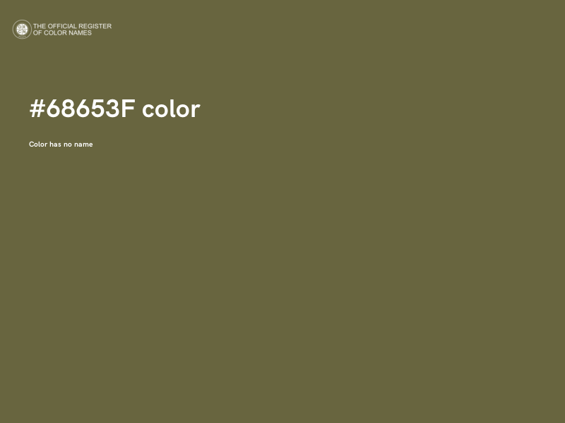 #68653F color image