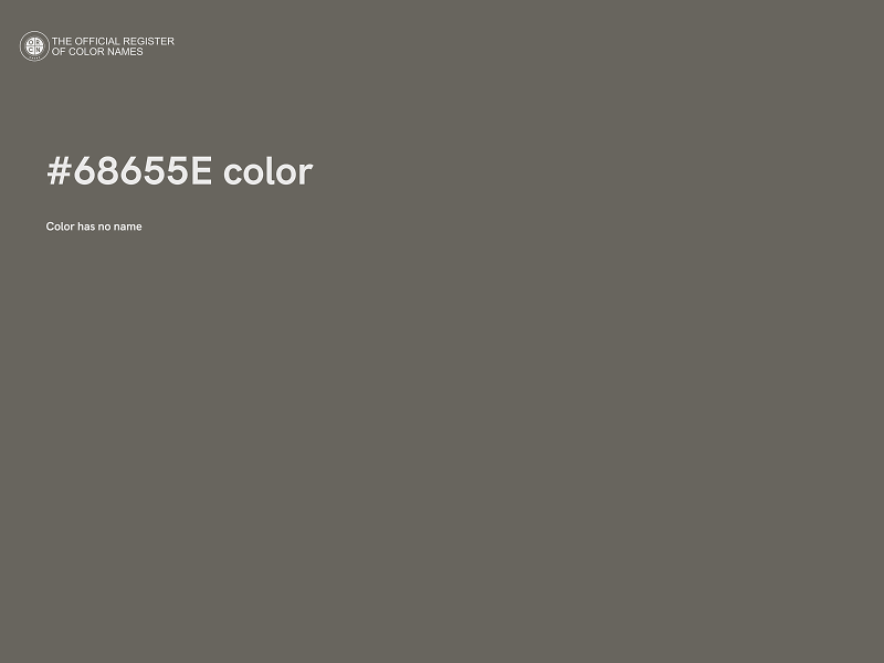 #68655E color image