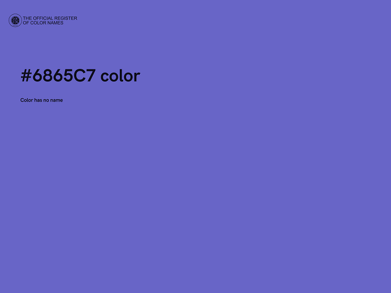 #6865C7 color image