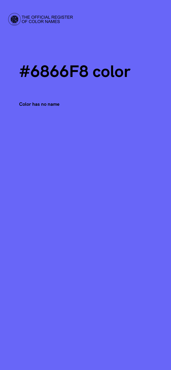 #6866F8 color image