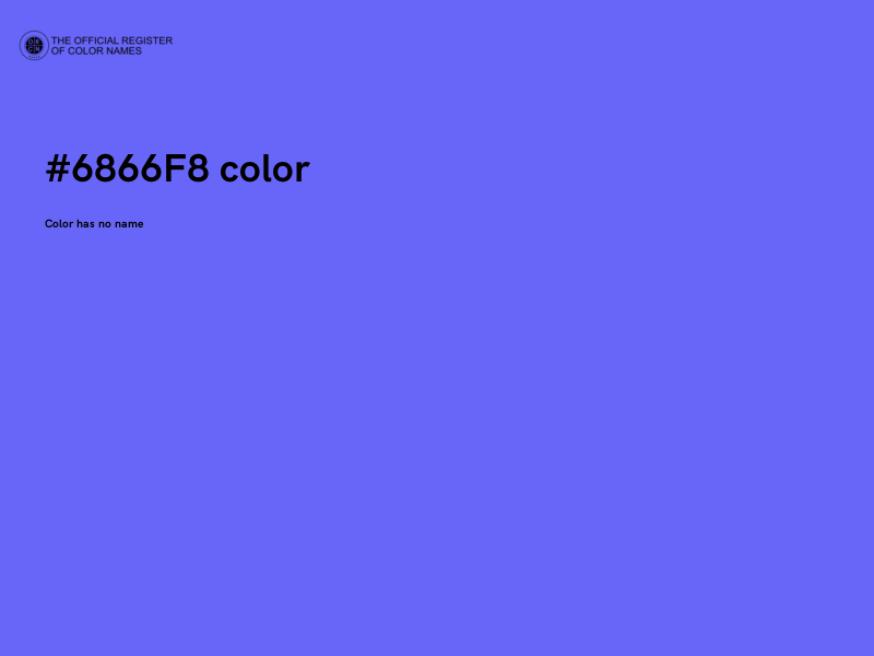 #6866F8 color image