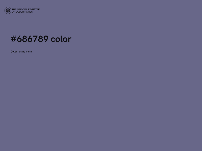#686789 color image