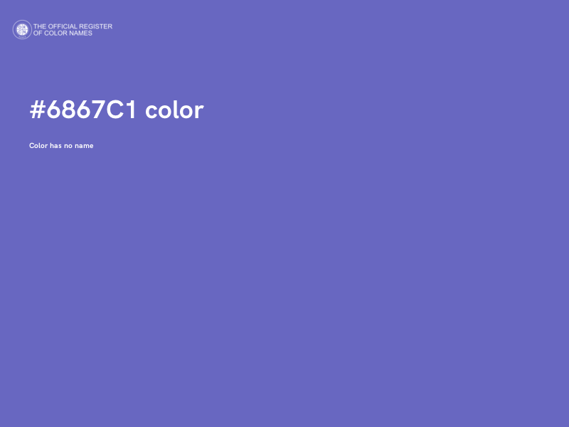 #6867C1 color image