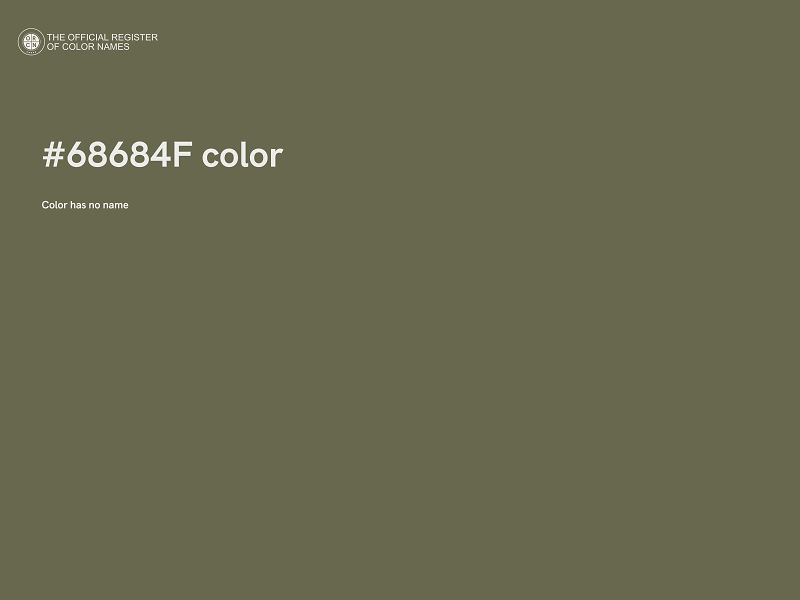 #68684F color image