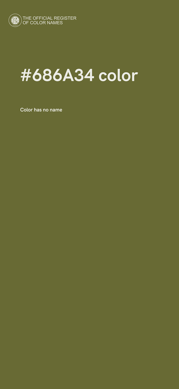 #686A34 color image