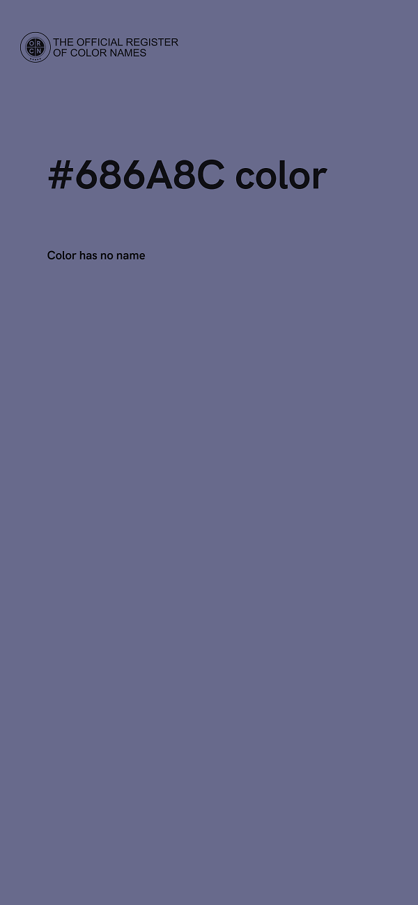 #686A8C color image