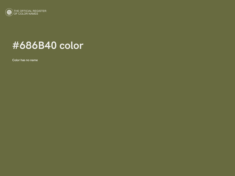 #686B40 color image