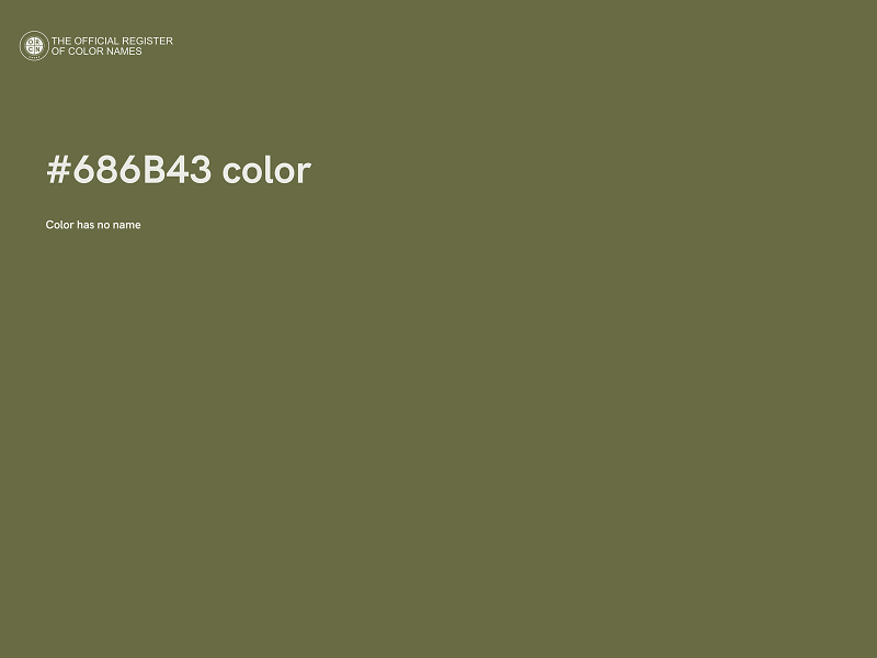 #686B43 color image