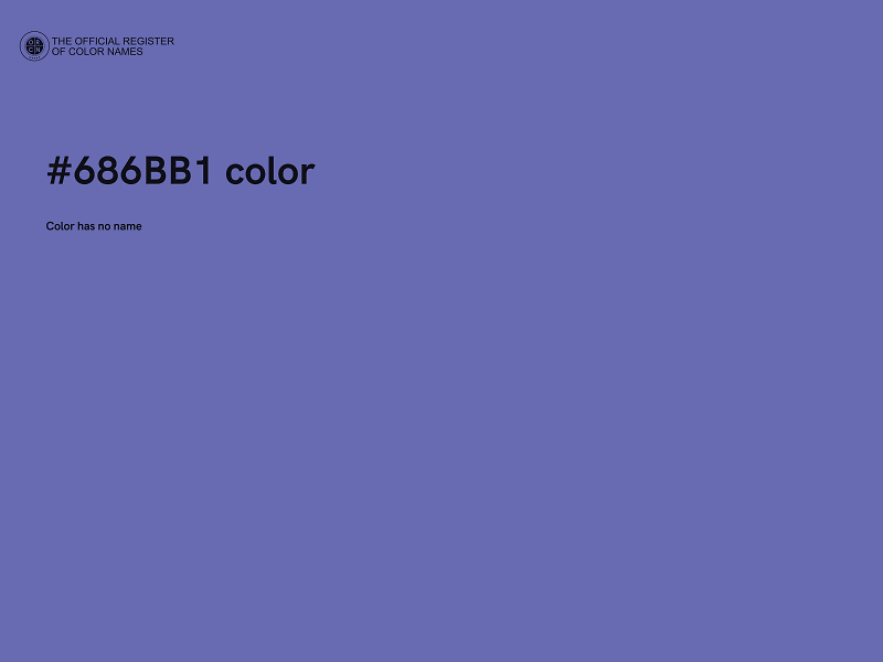 #686BB1 color image