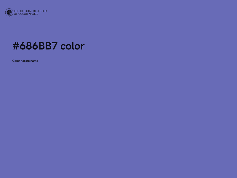 #686BB7 color image