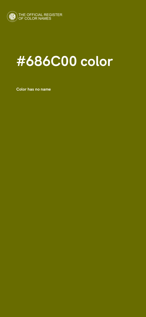 #686C00 color image