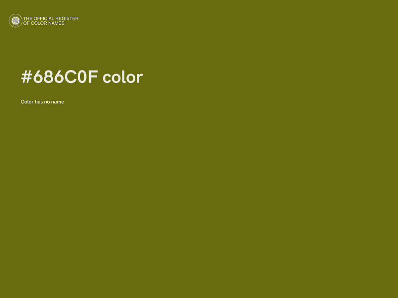 #686C0F color image