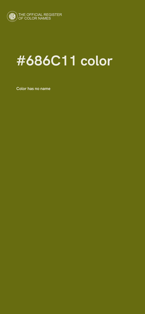 #686C11 color image